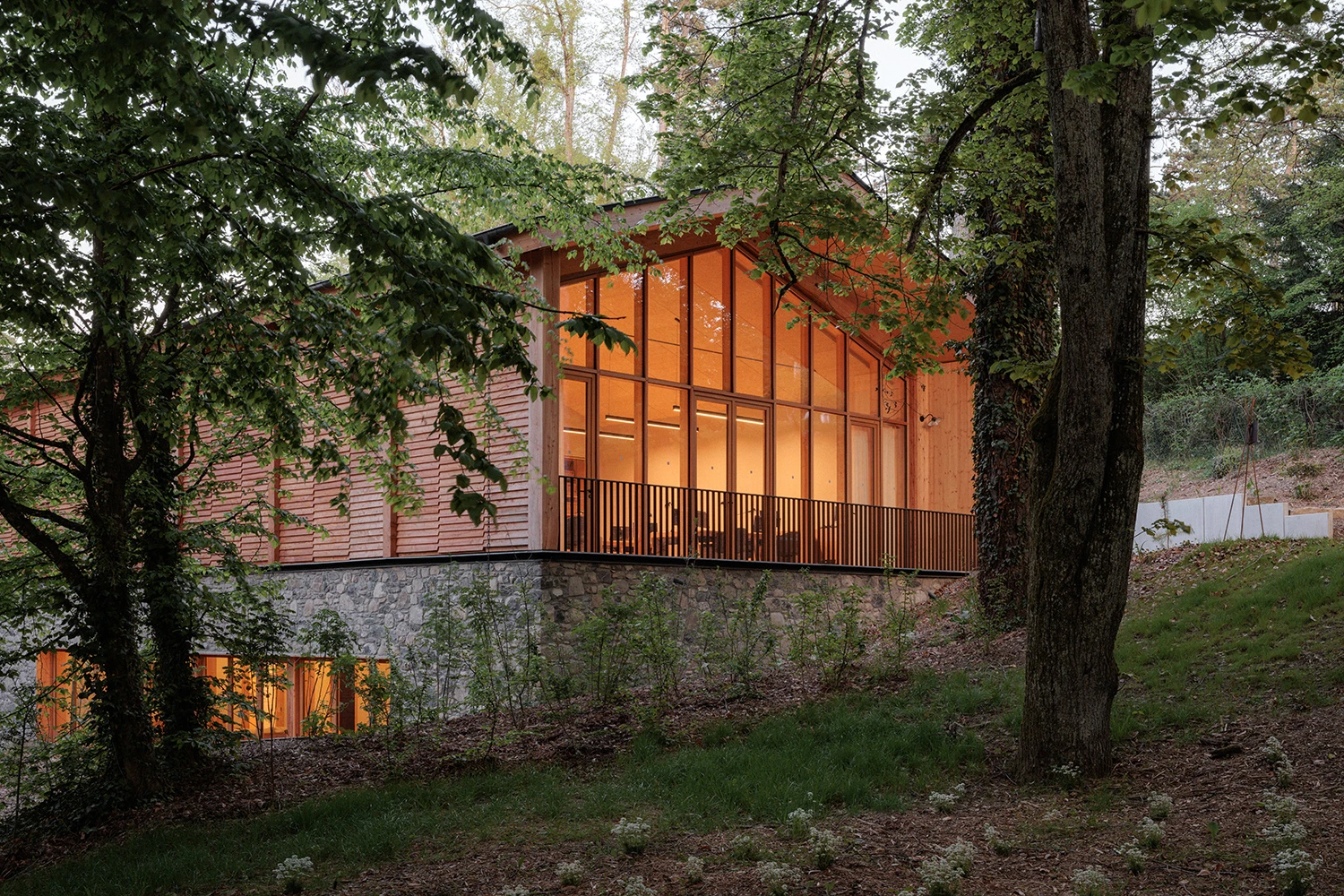 Philippe Chiambaretta Wraps La Source Vive Concert Hall in Curving Copper Shingles 10 La Source Vive Concert Hall