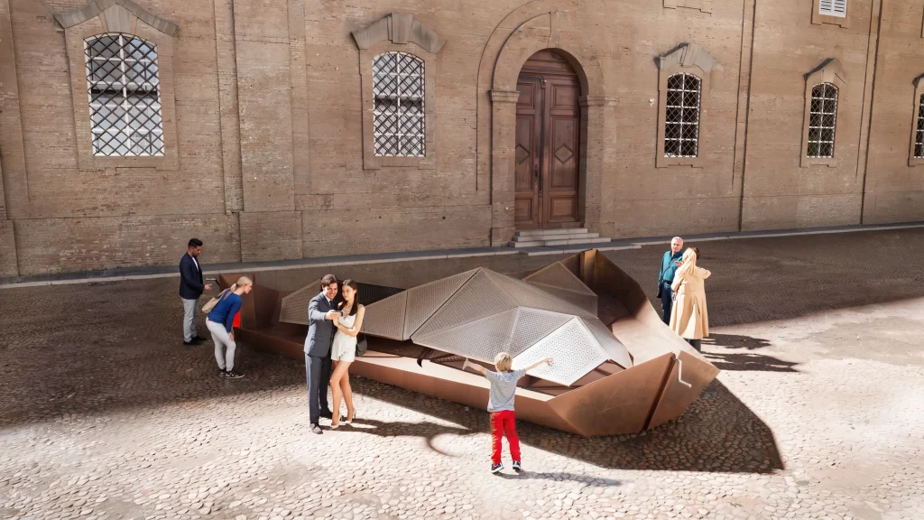 AGO Modena’s Origami-Inspired Kinetic Roof street view