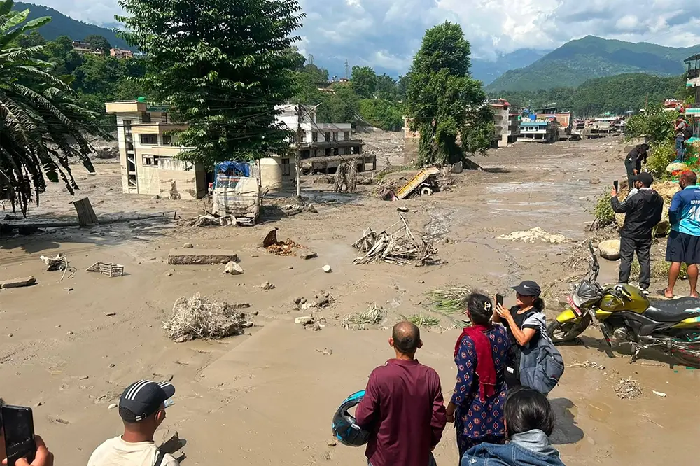 Floods on the Nepal–China border