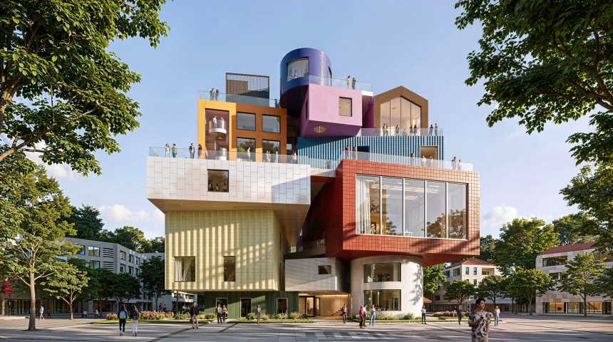 MVRDV Designes Cultural Project in Shenzhen is a Vertical Reinterpretation of the Surrounding Village