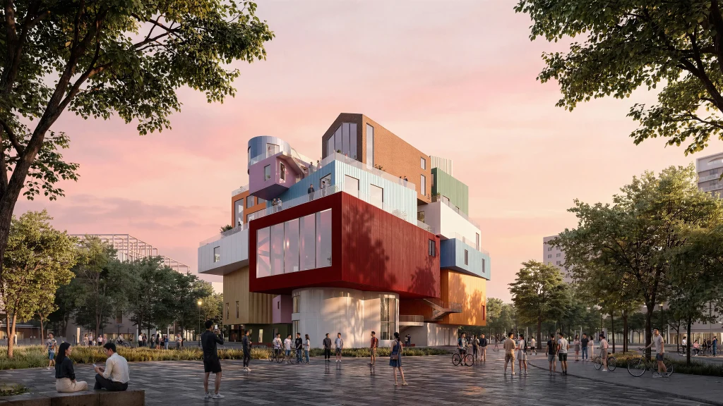 MVRDV Designes Cultural Project in Shenzhen is a Vertical Reinterpretation of the Surrounding Village