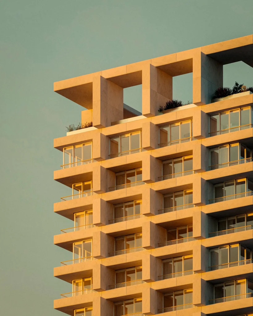 DUAS Towers Tomorri marble rooftop terraces