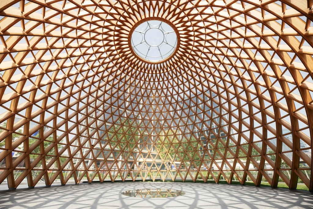 Interior of The Seed pavilion