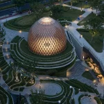 Exterior view of The Seed pavilion in Shanghai
