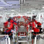 Tesla Motors production line