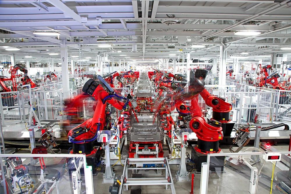 Tesla Motors production line