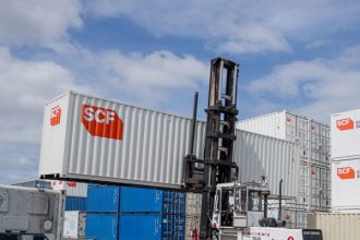 Carrying out Shipping Containers