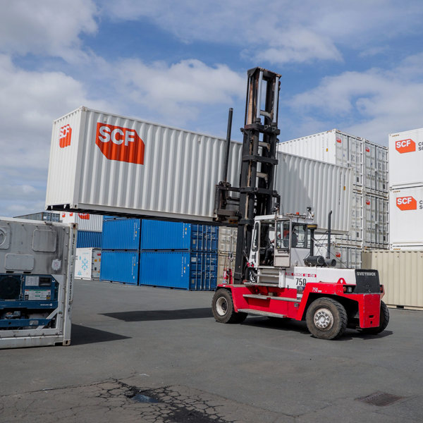 Carrying out Shipping Containers