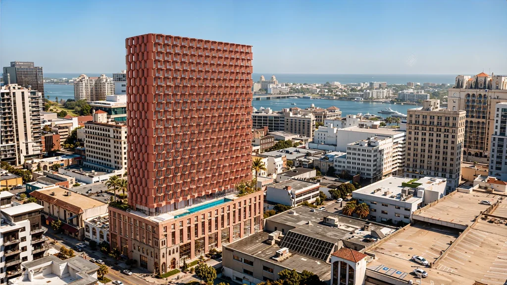MiMar by CRA-Carlo Ratti Associati rethinks affordable coastal living in West Palm Beach with ocean views, climate-responsive design, and a hybrid timber-concrete structure.
