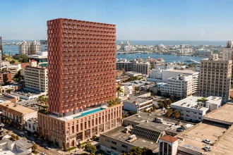 MiMar by CRA-Carlo Ratti Associati rethinks affordable coastal living in West Palm Beach with ocean views, climate-responsive design, and a hybrid timber-concrete structure.