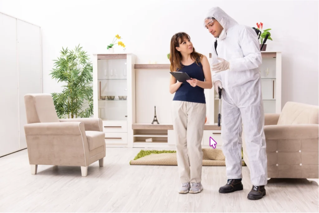 7 Signs It's Time to Call in a Rodent Control Expert | Pest control technician inspecting a residential apartment for signs of rodents