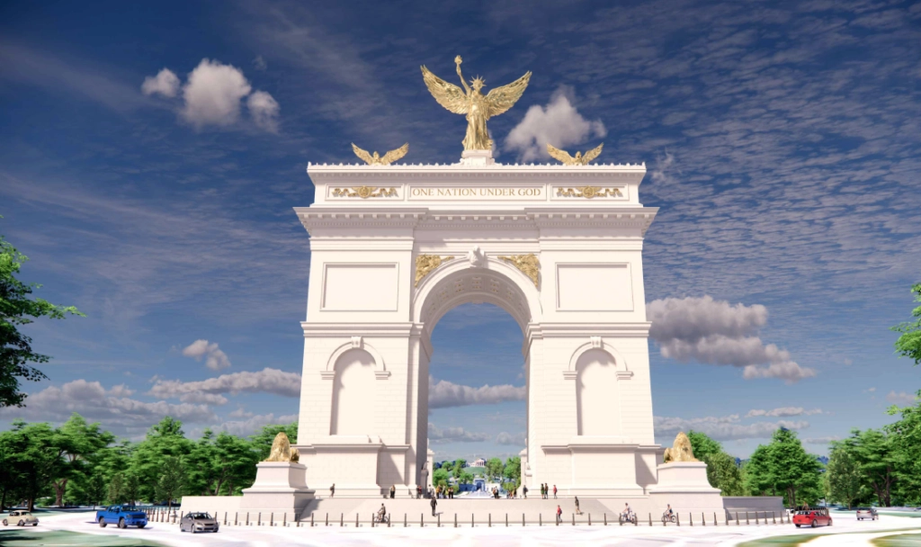 Excavation for Washington’s 250-foot Triumphal Arch