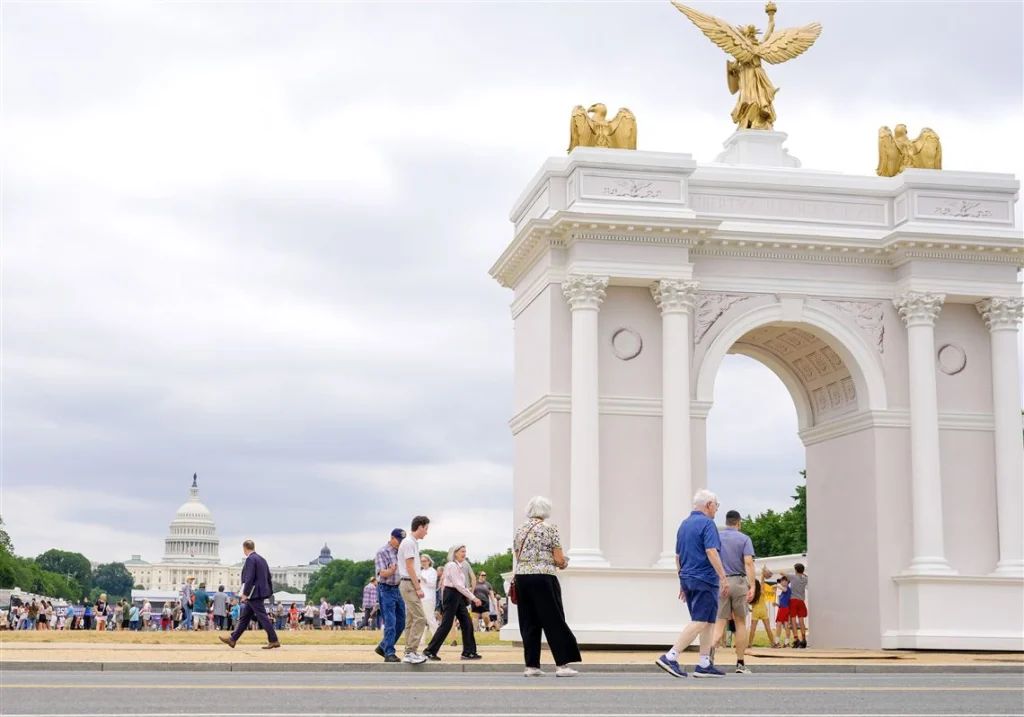 Excavation for Washington’s 250-foot Triumphal Arch