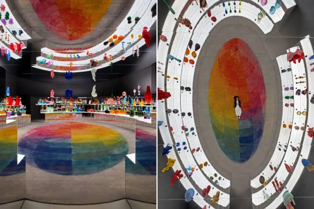 ‘A Rainbow of Light’ depicts forms that embrace the beauty of colour.
