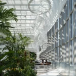 Green roofs and landscaped terraces at Hongqiao Qianwan Incity MEGA