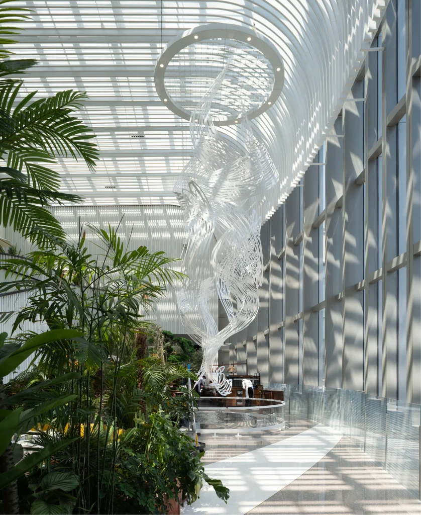 Green roofs and landscaped terraces at Hongqiao Qianwan Incity MEGA