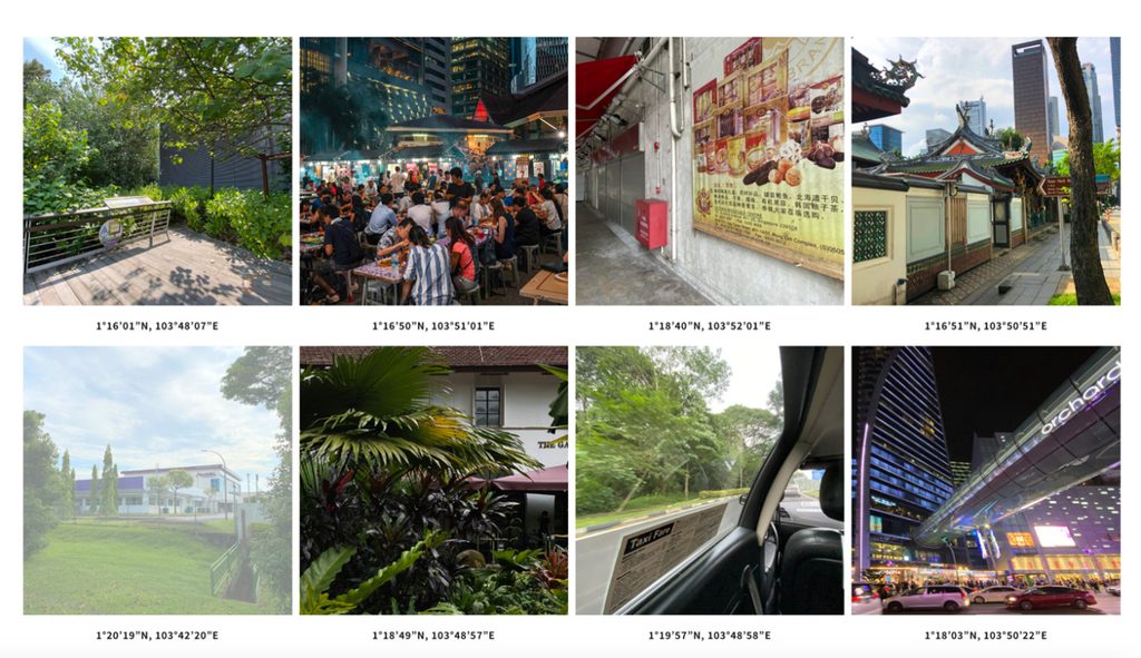 Olfactory Architecture_Eight Singapore sites with coordinates