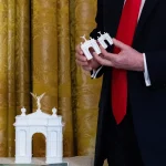 Trump’s architectural transformation of Washington raises critical questions about monumentality, political symbolism, historic context, and the role of architecture in shaping civic identity.