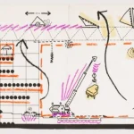 Fun Palace: section showing potential use of interior spaces Via Cedric Price fonds Collection Canadian Centre for Architecture