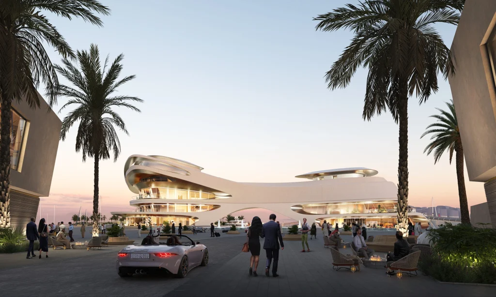 HKS Designs AMAALA Yacht Club as a Sculptural Gateway to Saudi Arabia’s Red Sea