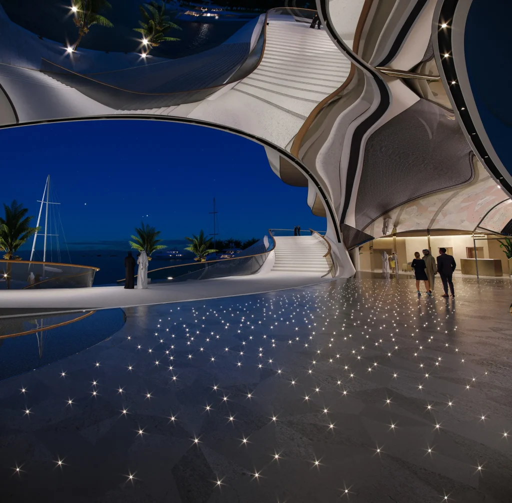 HKS Designs AMAALA Yacht Club as a Sculptural Gateway to Saudi Arabia’s Red Sea