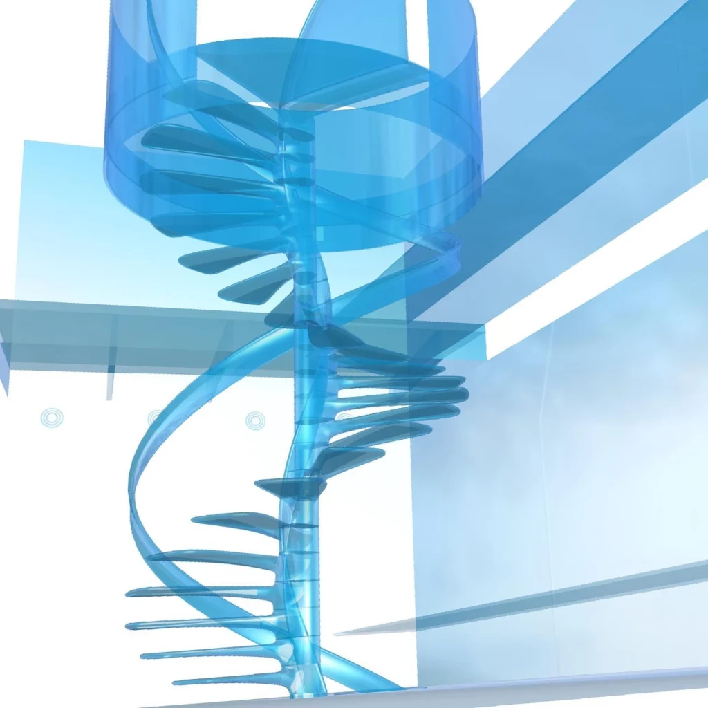 DNA 01. High-performance composite staircase by Ross Lovegrove.