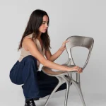 Seed 6143. 3D-printed metal chair by Ross Lovegrove in collaboration with Google DeepMind and Modem