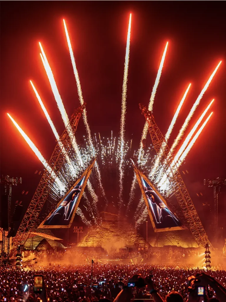 SILA SVETA Turns Pyramids of Giza into an Epic Multimedia Show